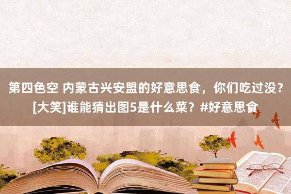 第四色空 内蒙古兴安盟的好意思食，你们吃过没？[大笑]谁能猜出图5是什么菜？#好意思食