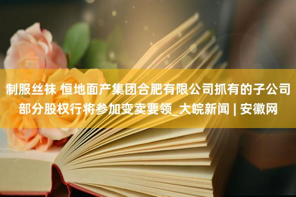 制服丝袜 恒地面产集团合肥有限公司抓有的子公司部分股权行将参加变卖要领_大皖新闻 | 安徽网