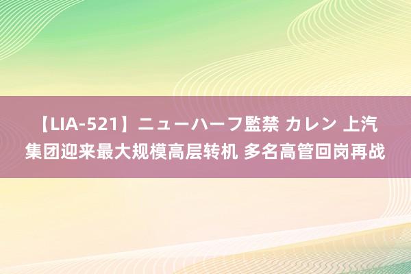 【LIA-521】ニューハーフ監禁 カレン 上汽集团迎来最大规模高层转机 多名高管回岗再战