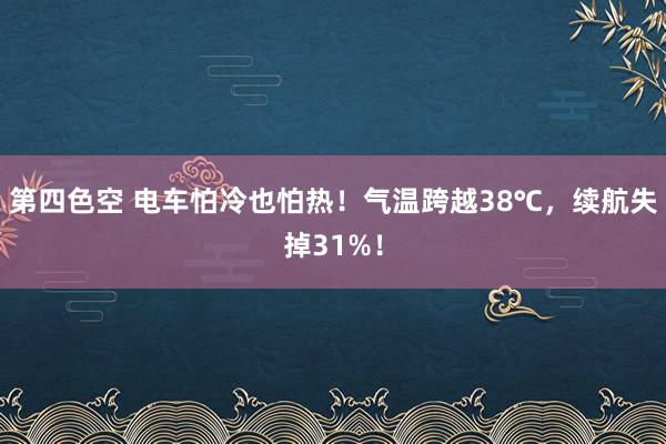 第四色空 电车怕冷也怕热！气温跨越38℃，续航失掉31%！