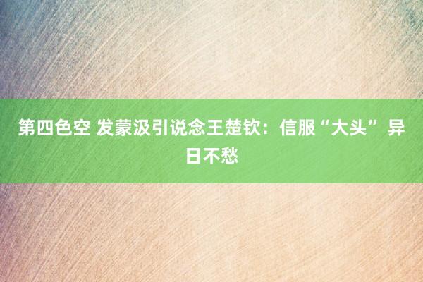 第四色空 发蒙汲引说念王楚钦：信服“大头” 异日不愁