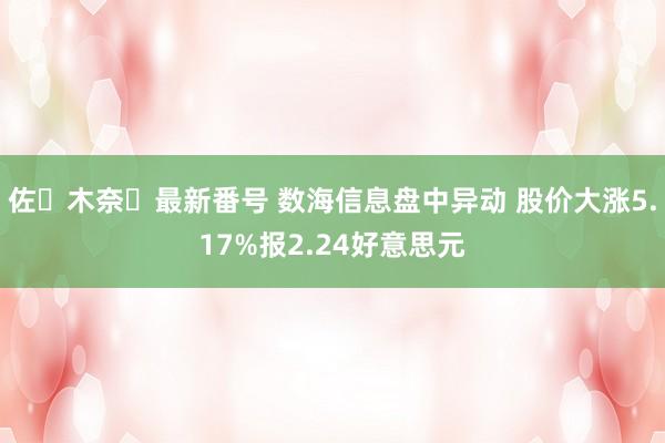 佐々木奈々最新番号 数海信息盘中异动 股价大涨5.17%报2.24好意思元